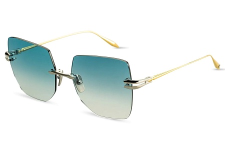Солнцезащитные очки Dita Embra Silver - White Gold w/ Dark Turquoise to Clear Gradient