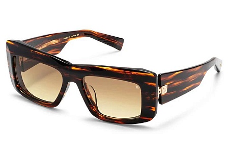 Солнцезащитные очки Balmain ENVIE Brown Swirl-White Gold