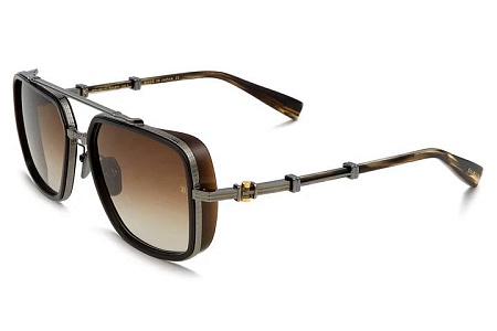 Солнцезащитные очки Balmain Pierre Black Rhodium-Brown Swirl