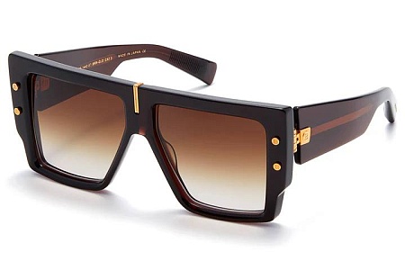 Солнцезащитные очки Balmain B-GRAND Crystal Chocolate Brown-Yellow Gold